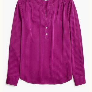 NWT J. Crew Factory Magenta Blouse size 2X